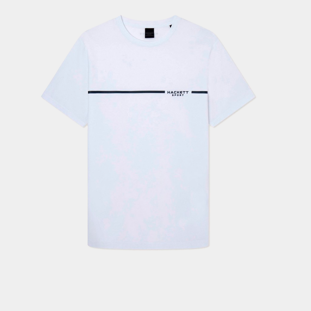 CAMISETA T-SHIRTS HACKETT BLANCO 100% COTTON  (HM500773-800)