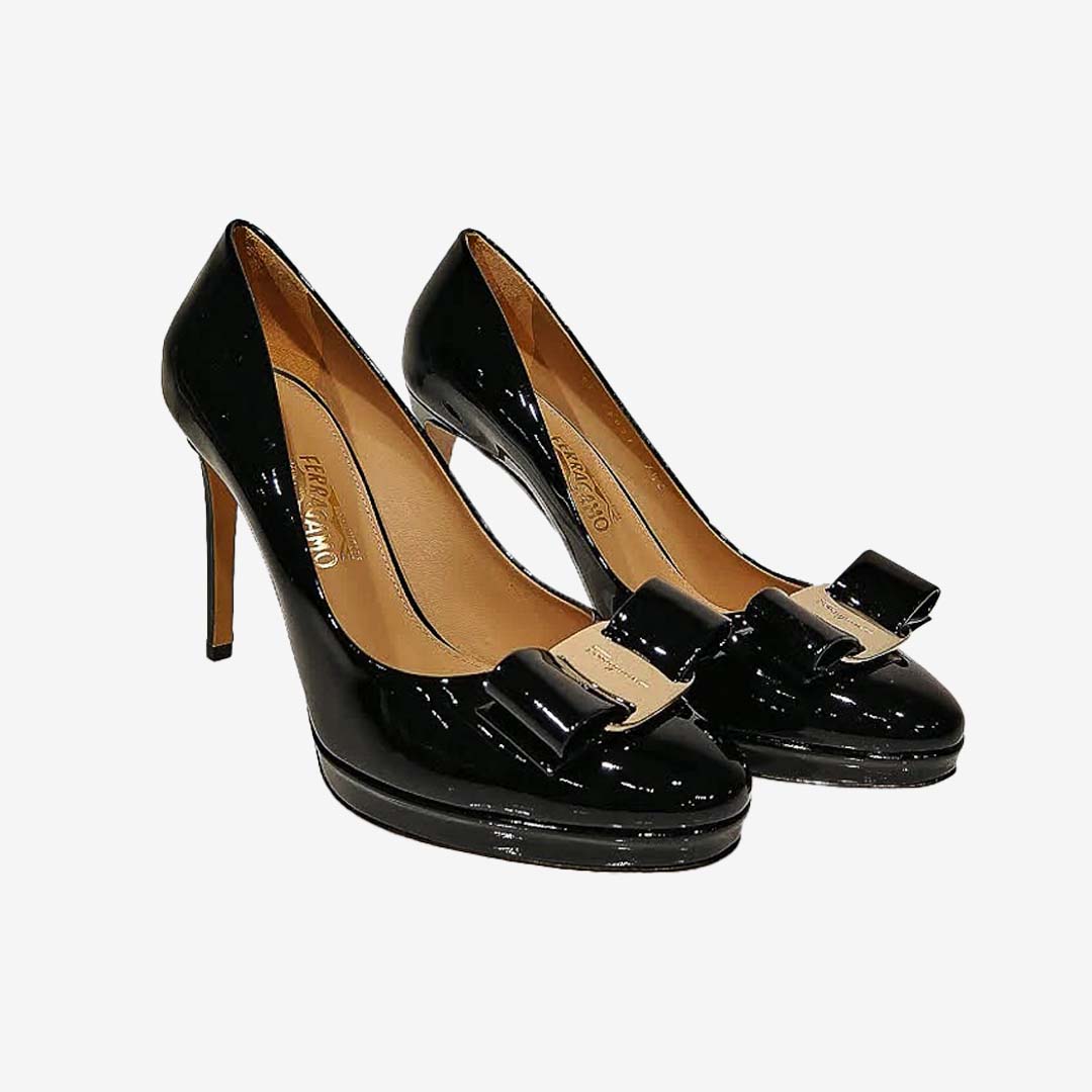 ZAPATO FERRAGAMO DAMA NEGRO (694650-OSIMO)