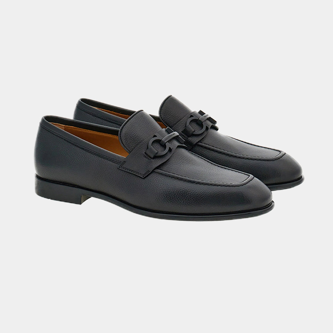 ZAPATO FERRAGAMO NEGRO CUERO (768931-FOSTER)