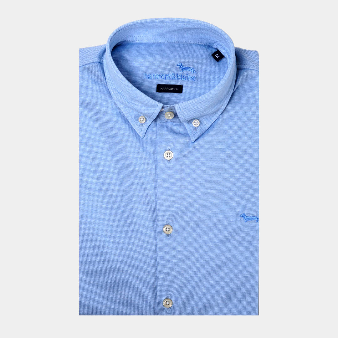 Camisa Hombre Celeste H&B
