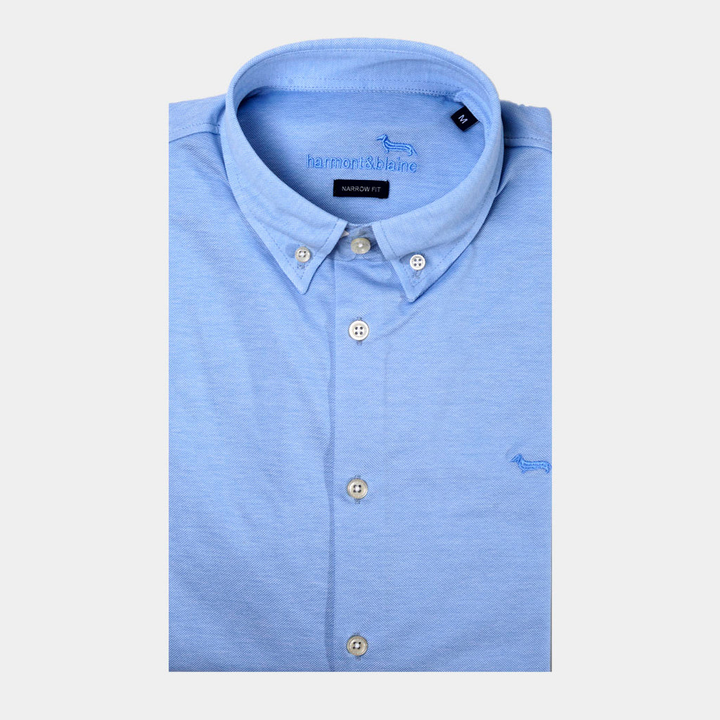 CAMISA HARMONT AZUL ALGOD (CJK903012434M-809)