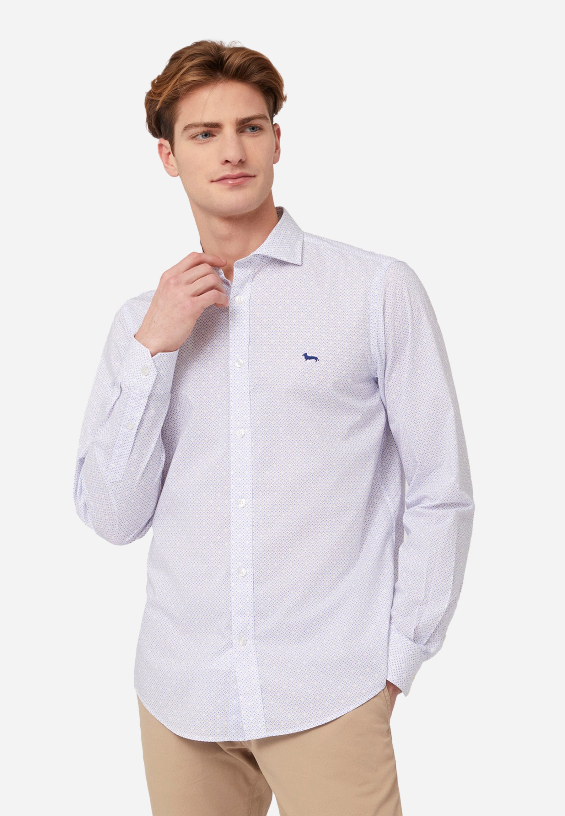 Camisa de Micro-Patrón Clásico H&B