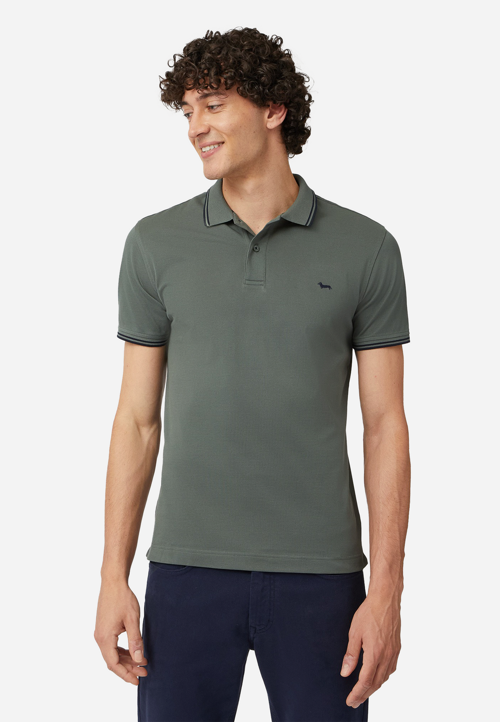CAMISETA POLO HARMONT & BLAINE VERDE ALGODON (LNM010021148)