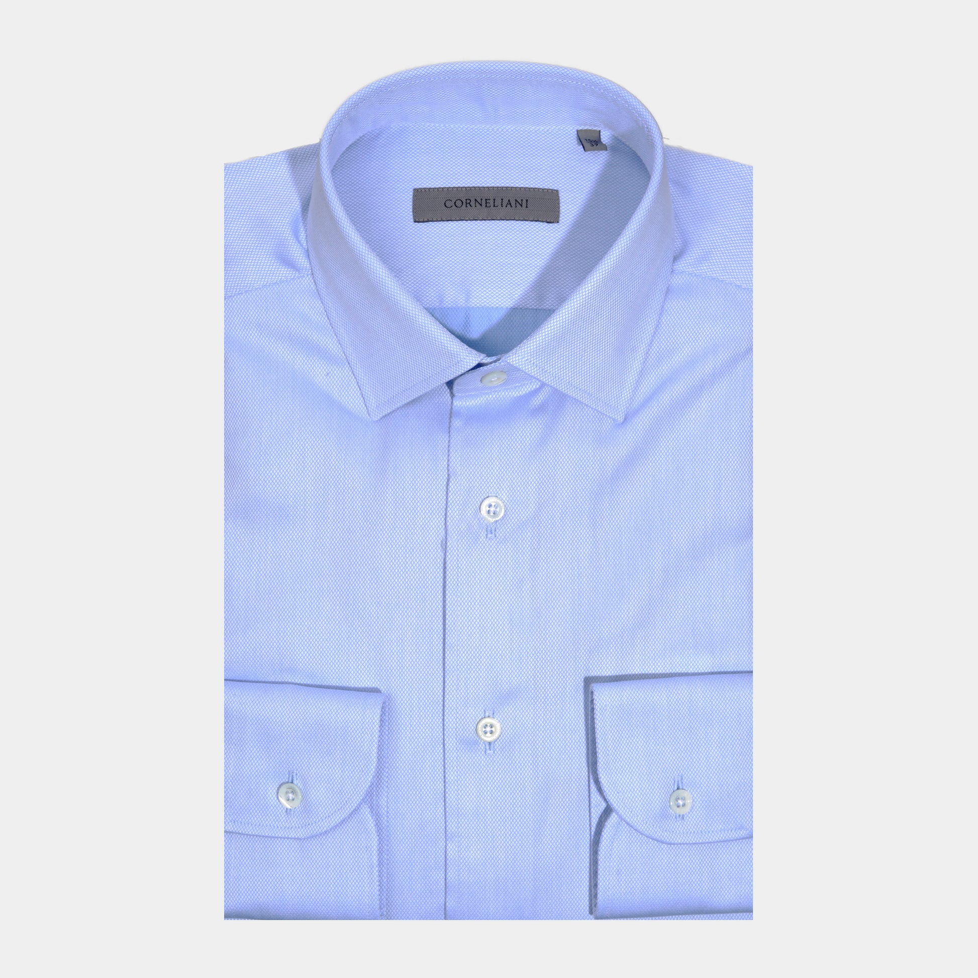 Camisa Sport Azul Cielo Micro Motivo All-Over H&B