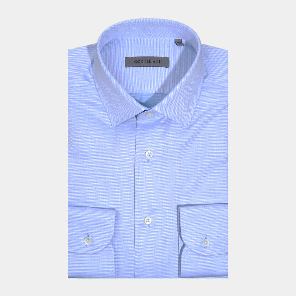 CAMISA CORNELIANI AZUL ALGODON (92P104-3811211-007)