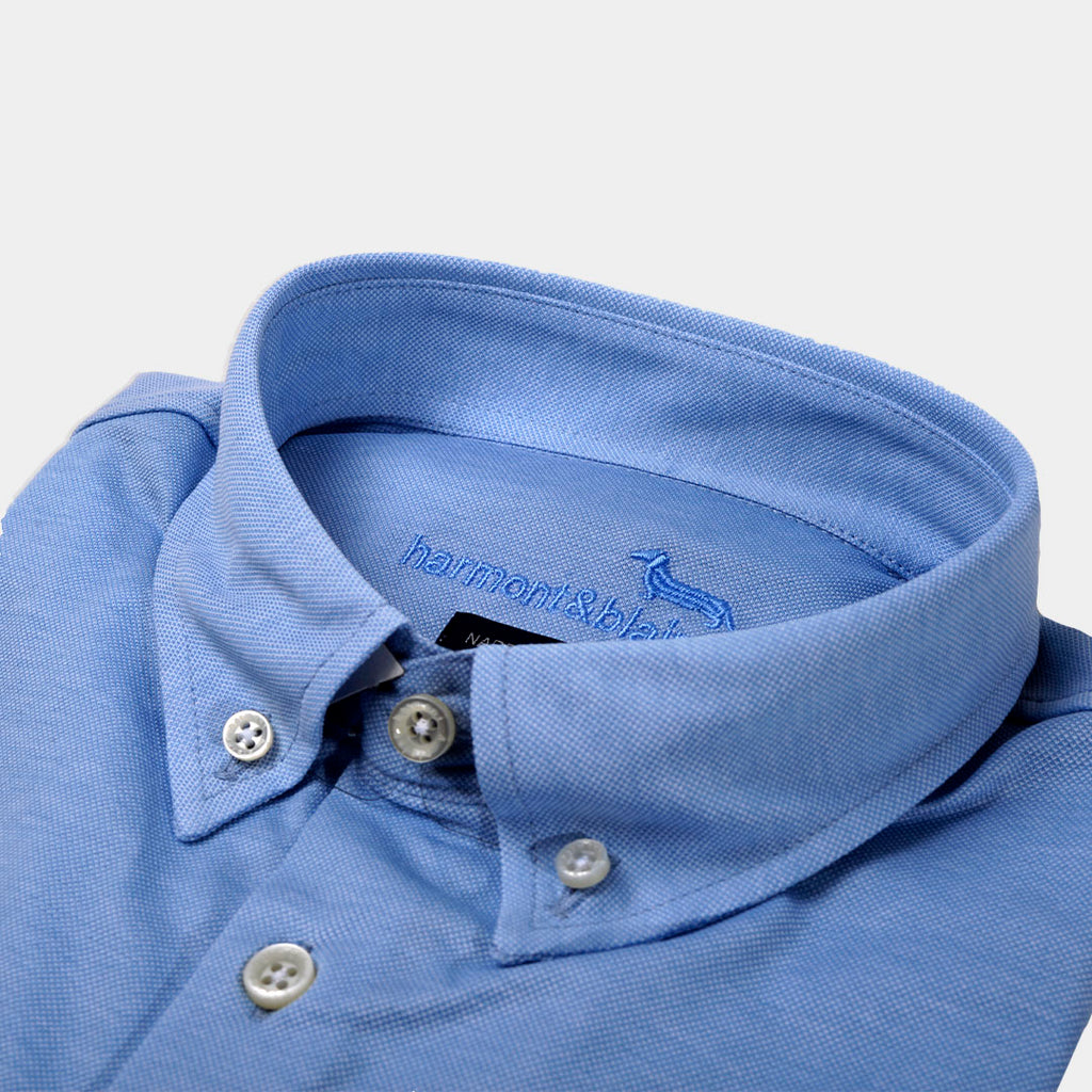 CAMISA HARMONT AZUL ALGOD (CJK903012434M-809)