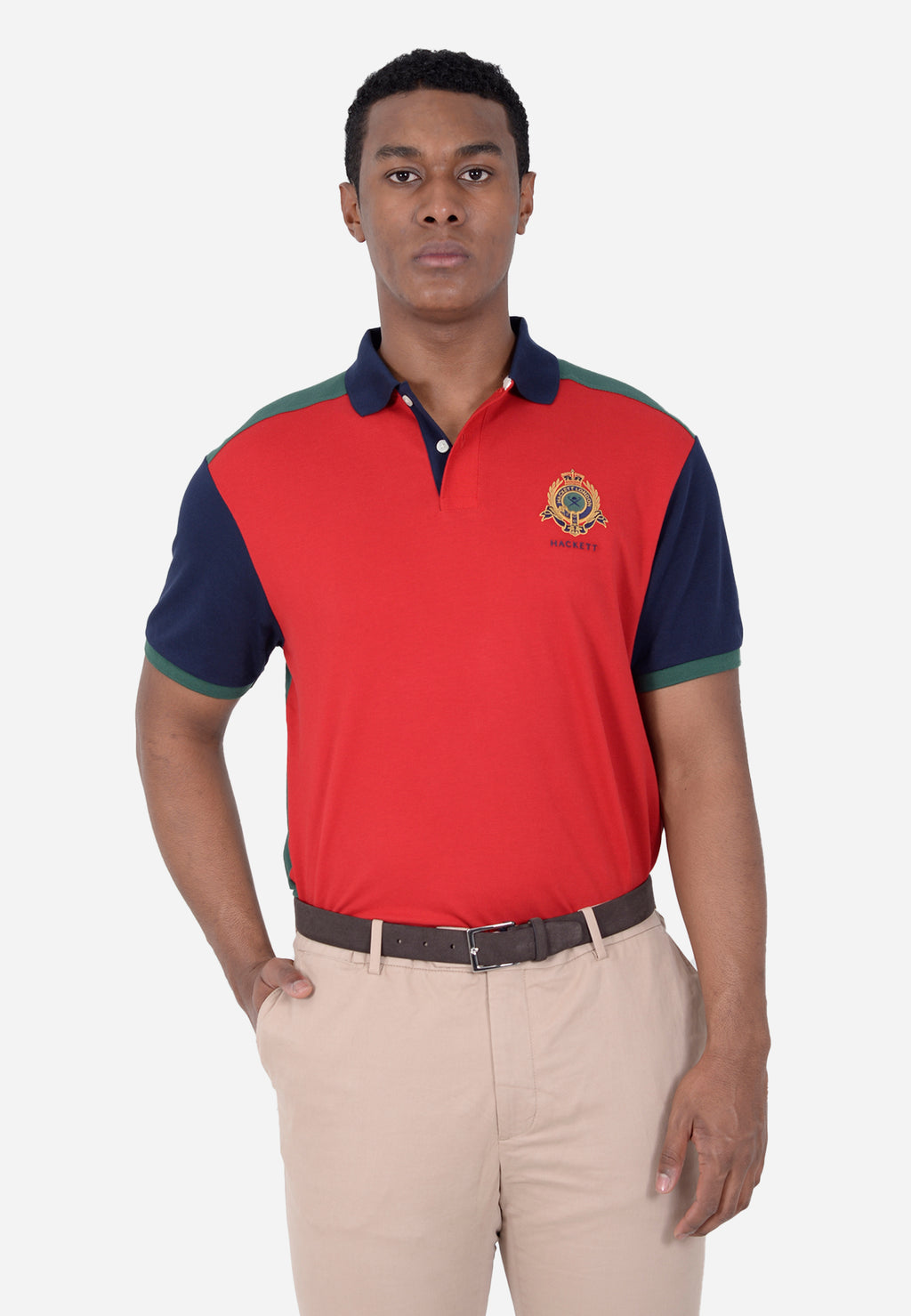 CAMISETA POLO HACKETT LONDON ROJO ALGODON (HM563263-255)
