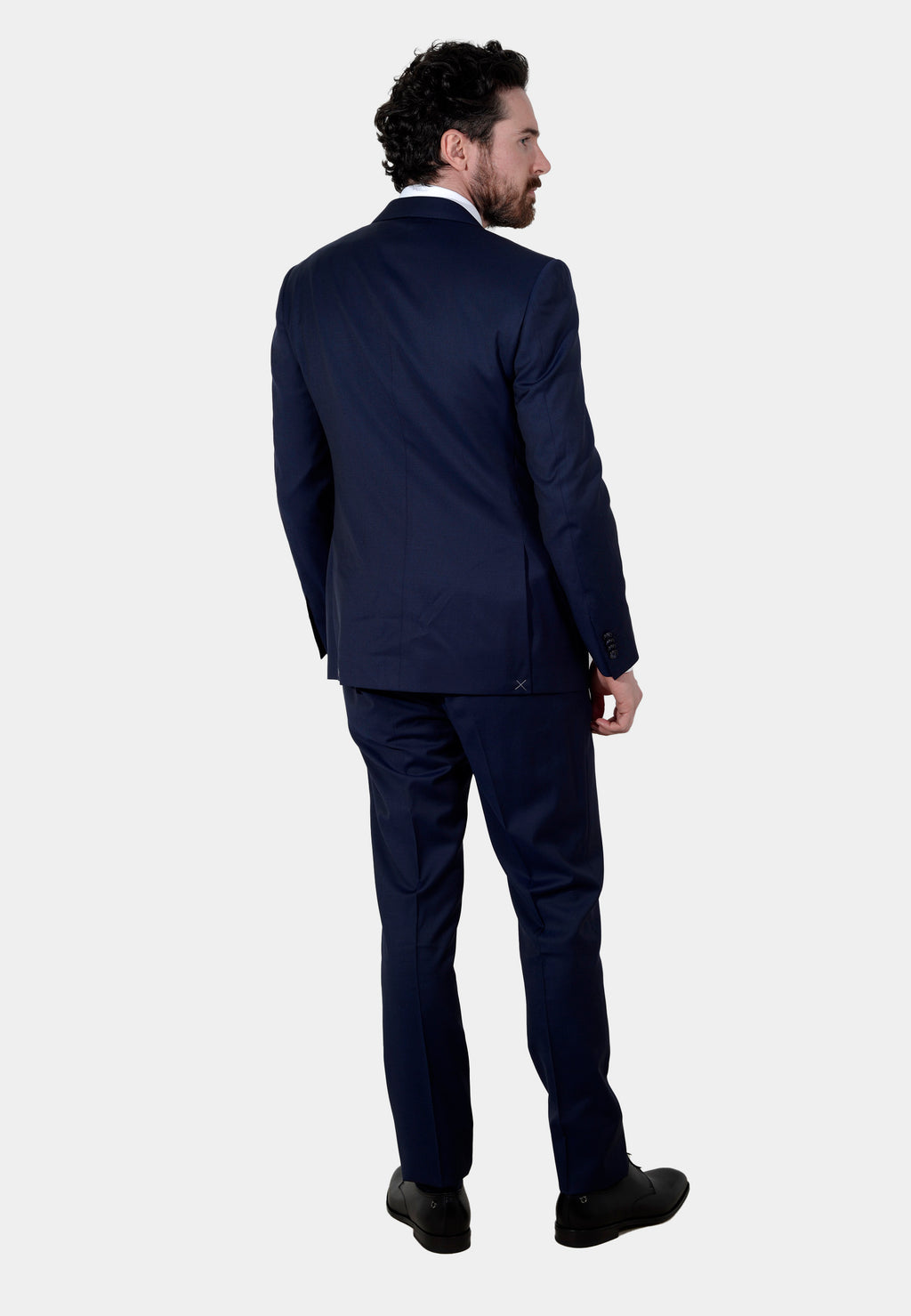 Traje de Hombre Azul Plano Lana C.