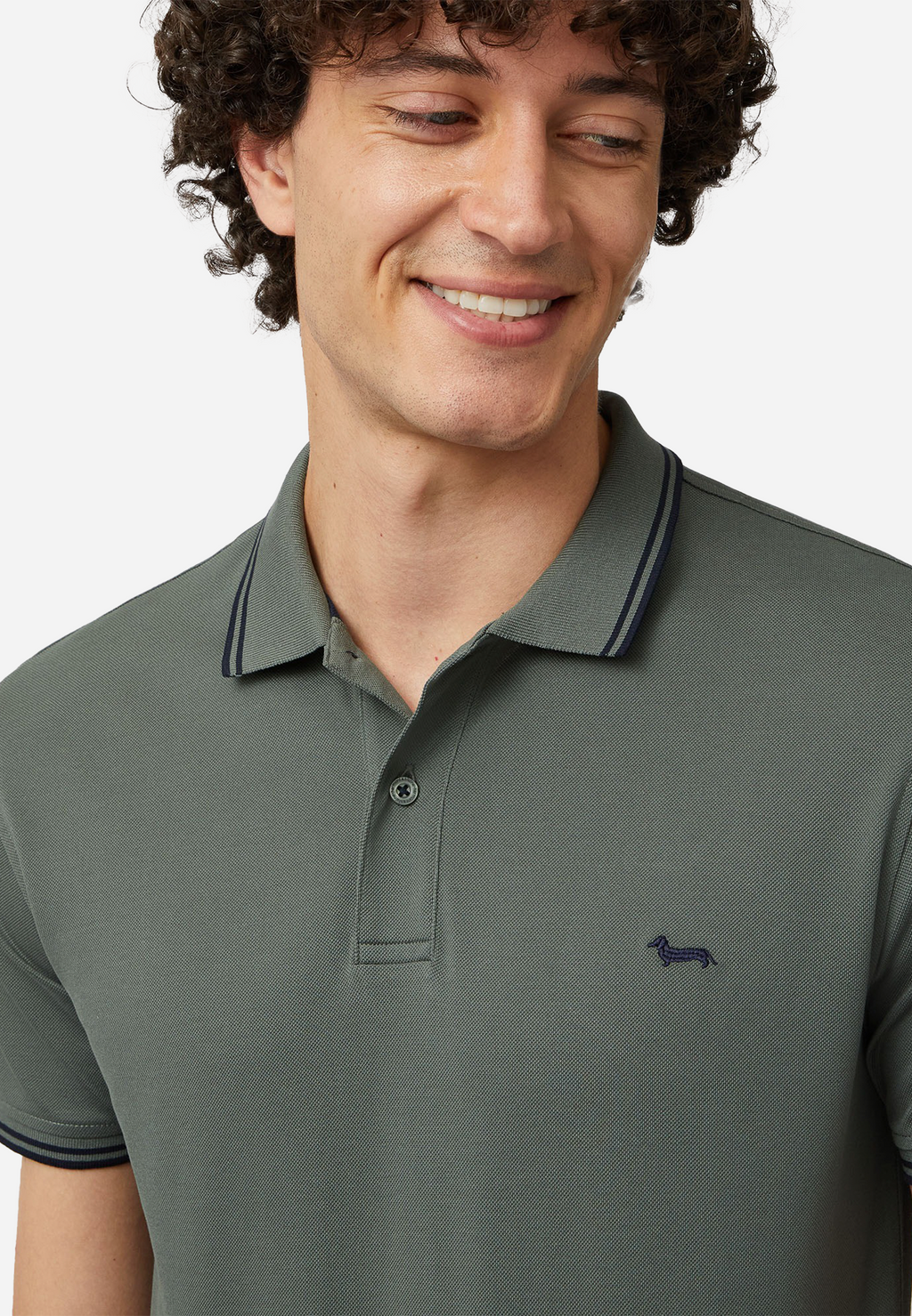 CAMISETA POLO HARMONT & BLAINE VERDE ALGODON (LNM010021148)