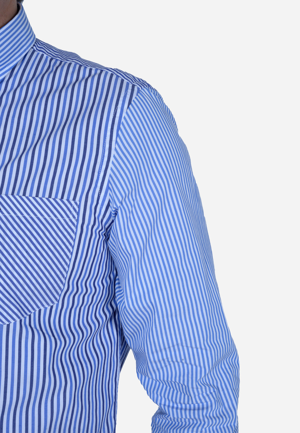 CAMISA HARMONT & BLAINE RAYAS AZUL ALGODÓN (CRL062012755M-100)
