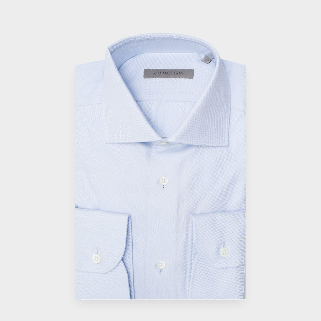 CAMISA CORNELIANI AZUL ALGODÓN (90P100-2811626-009)