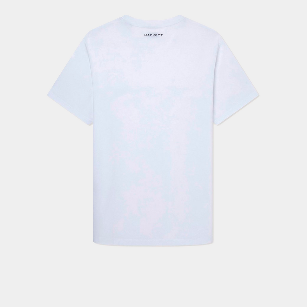 CAMISETA T-SHIRTS HACKETT BLANCO 100% COTTON  (HM500773-800)