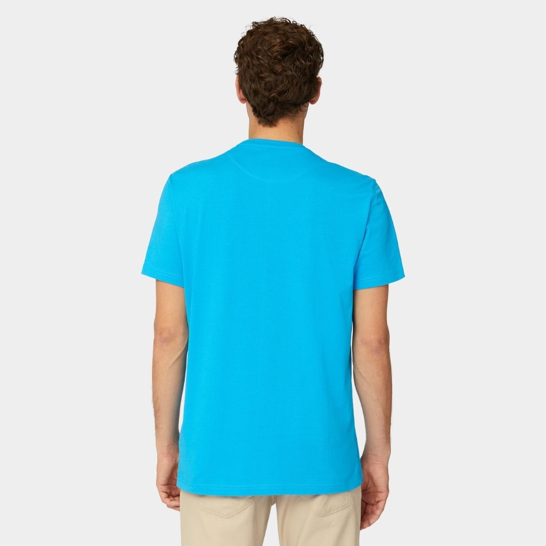 CAMISETA T-SHIRT HARMONT & BLAINE AZUL ALGODÓN (IRL003021055R-801)