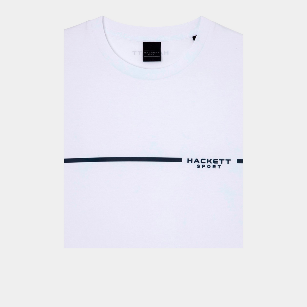 CAMISETA T-SHIRTS HACKETT BLANCO 100% COTTON  (HM500773-800)