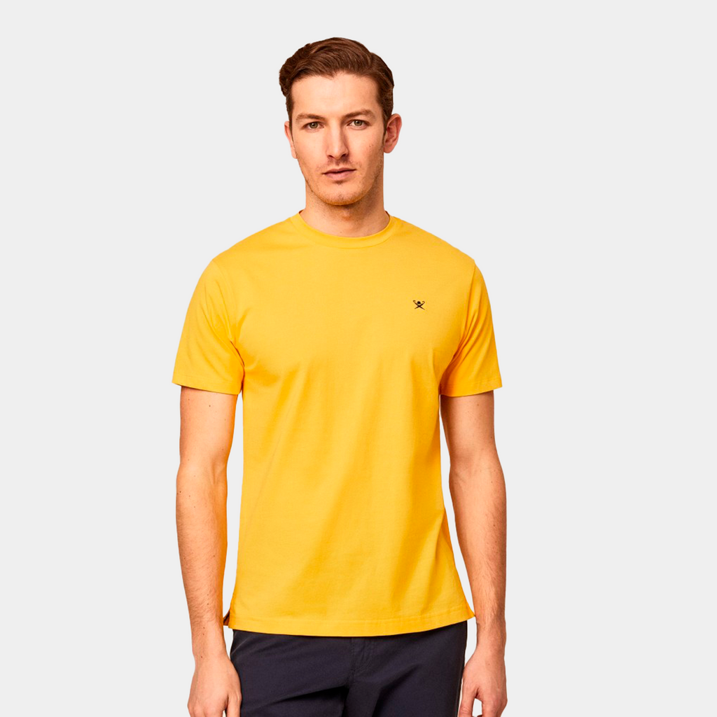 CAMISETA T-SHIRTS  HACKETT AMARILLO 100% COTTON (HM500733-038)