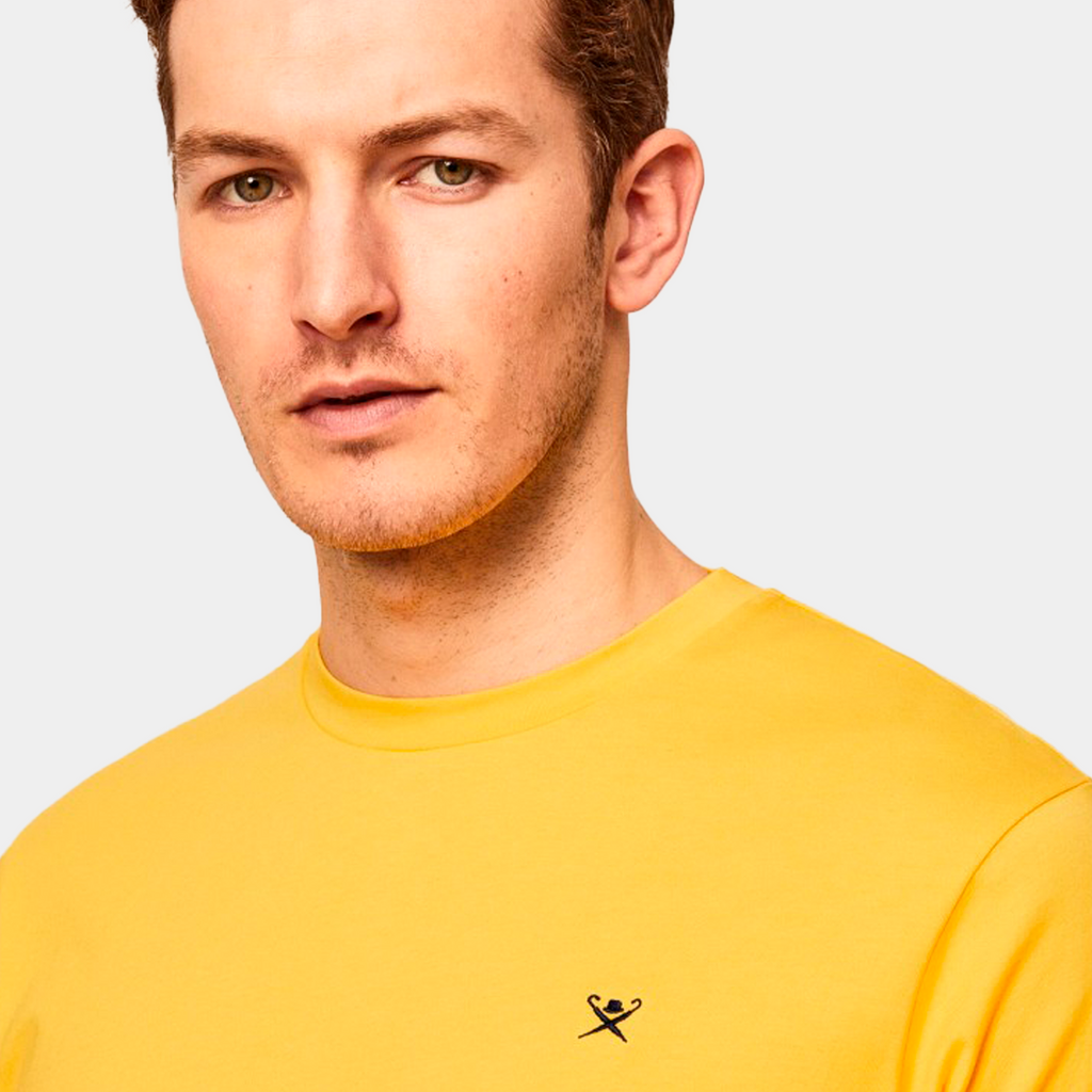 CAMISETA T-SHIRTS  HACKETT AMARILLO 100% COTTON (HM500733-038)
