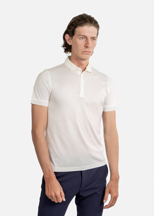 CAMISETA POLO CORNELIANI BLANCO ALGODON (93G501-9325000-028)