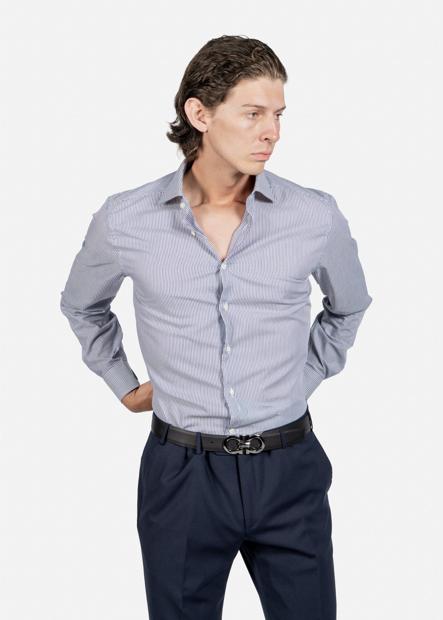 CAMISA CORNELIANI RYS AZUL ALGODON (93P100-9311409-012)