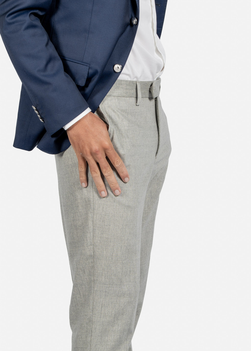Pantalón Gris Lana C.