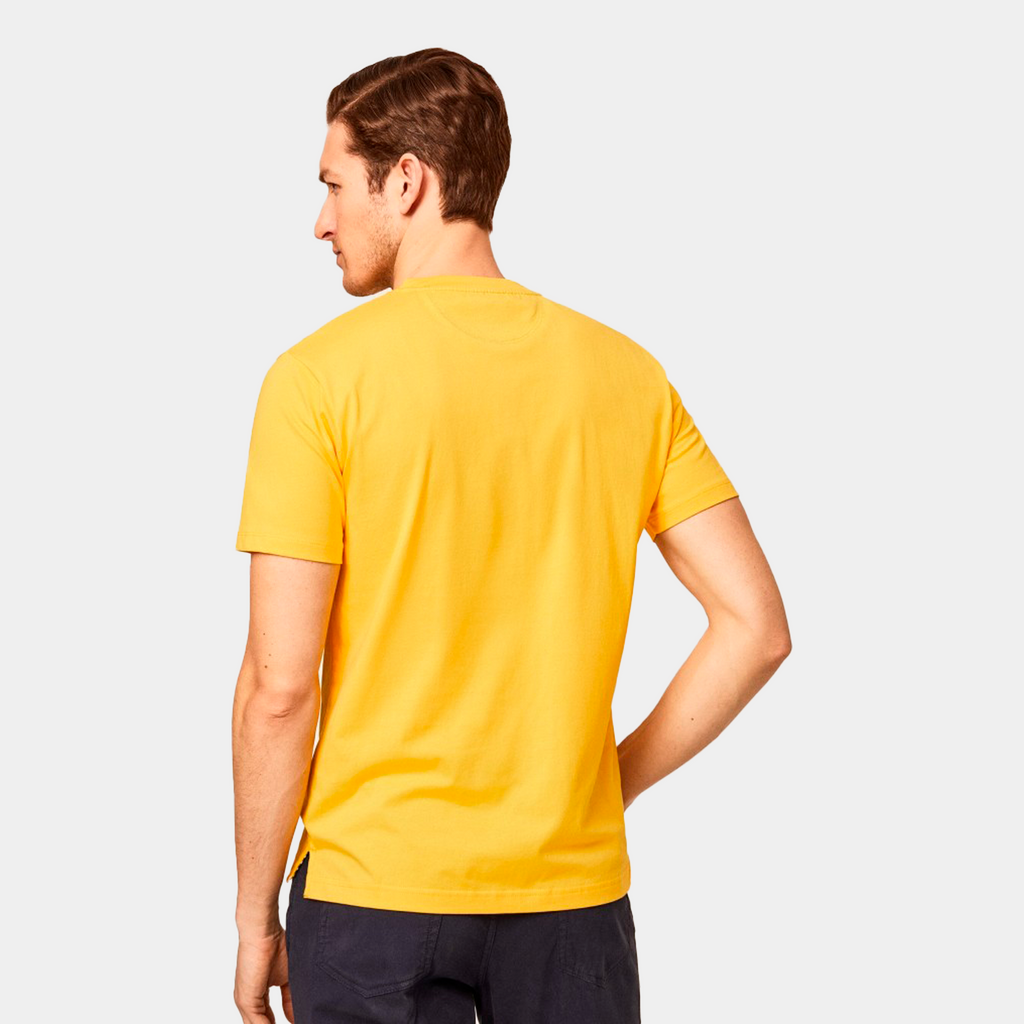 CAMISETA T-SHIRTS  HACKETT AMARILLO 100% COTTON (HM500733-038)