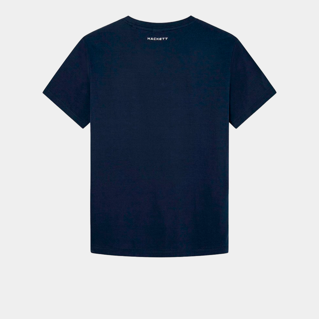 CAMISETA T-SHIRTS HACKETT AZUL 100% COTTON (HM500773-595)