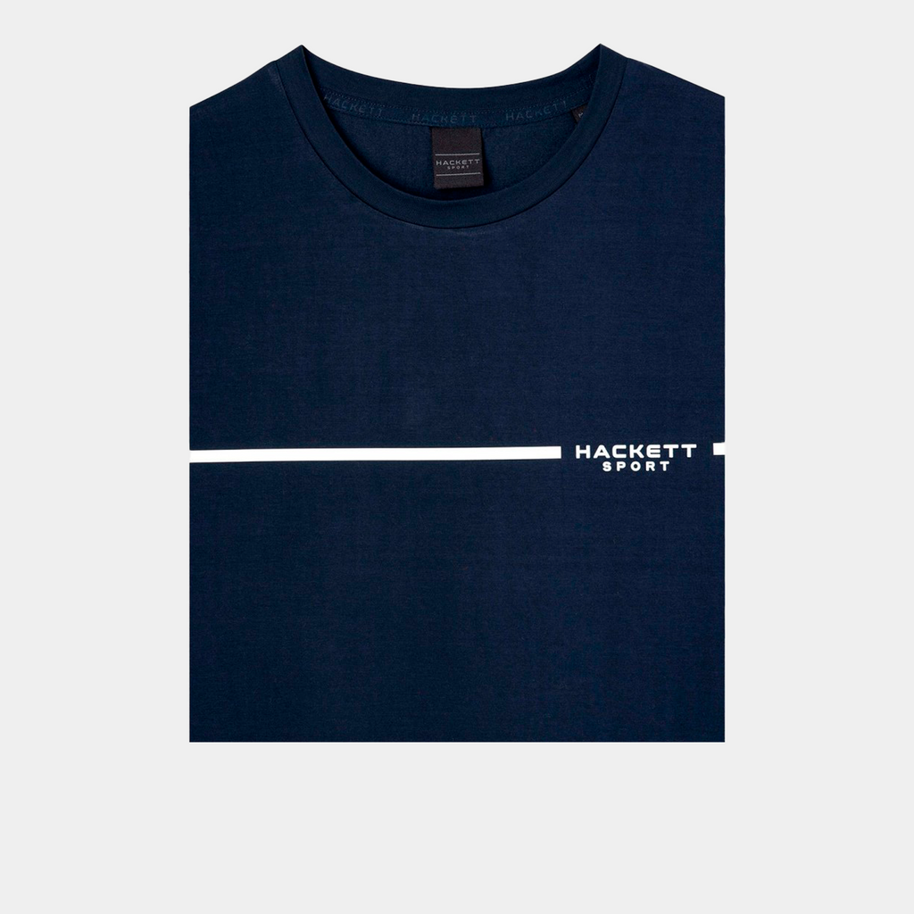 CAMISETA T-SHIRTS HACKETT AZUL 100% COTTON (HM500773-595)