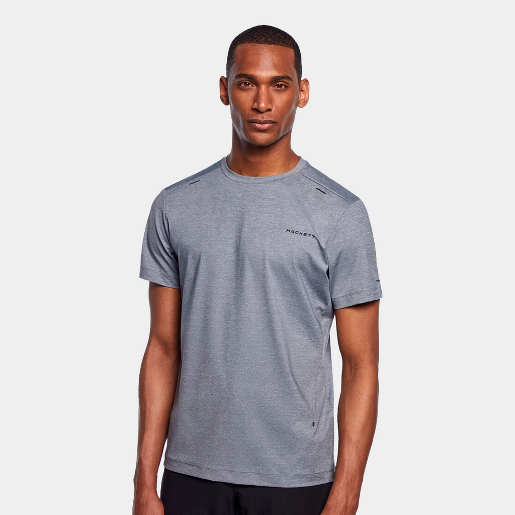 CAMISETA T-SHIRTS HACKETT GRIS 60% NYLON, 25% POLY, 15% ELAS (HM500767-914)
