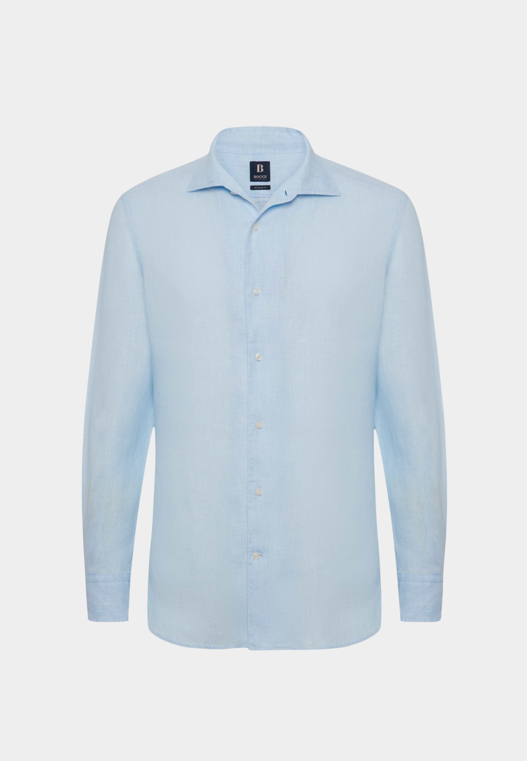 Camisa Azul Lino B.