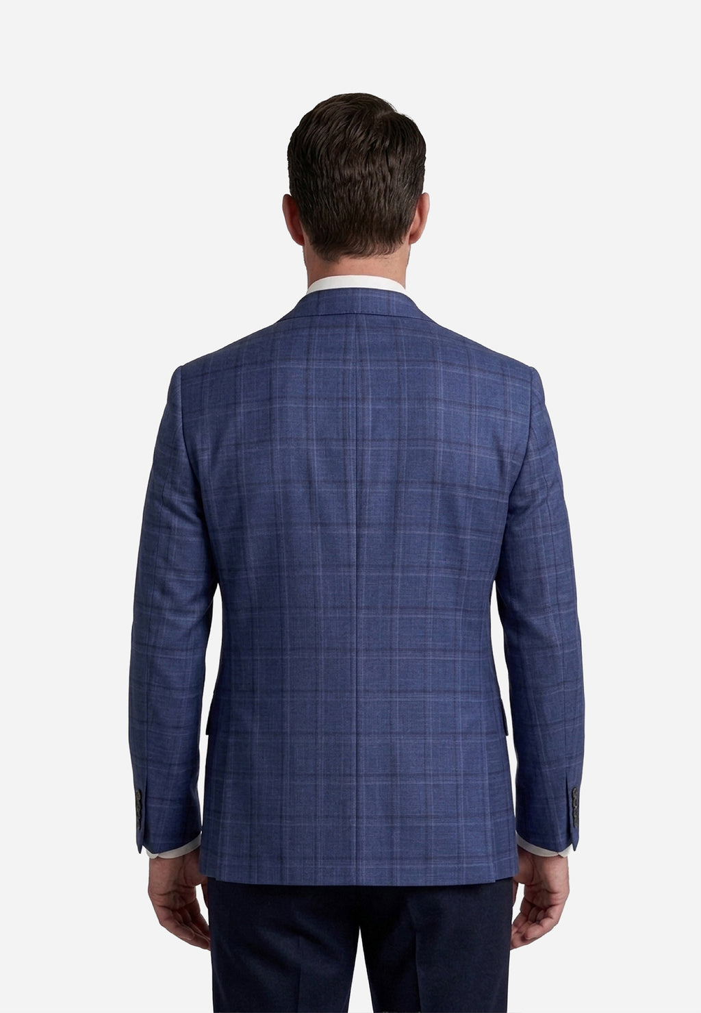 Saco Check Azul Marino P.