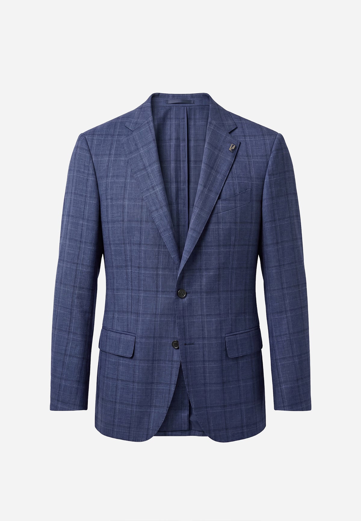Saco Check Azul Marino P.