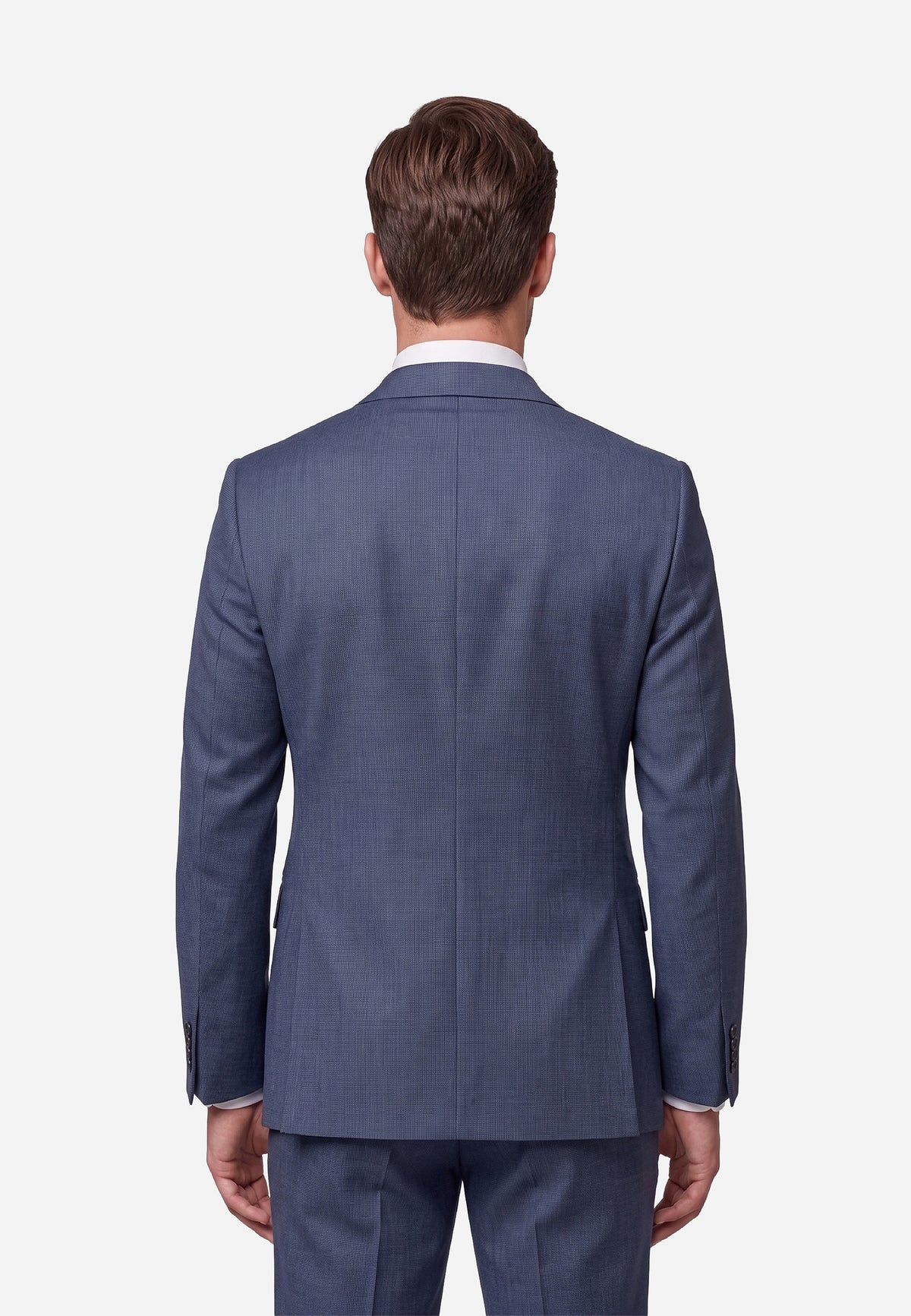 Traje de Micro-Patrón Azul P.