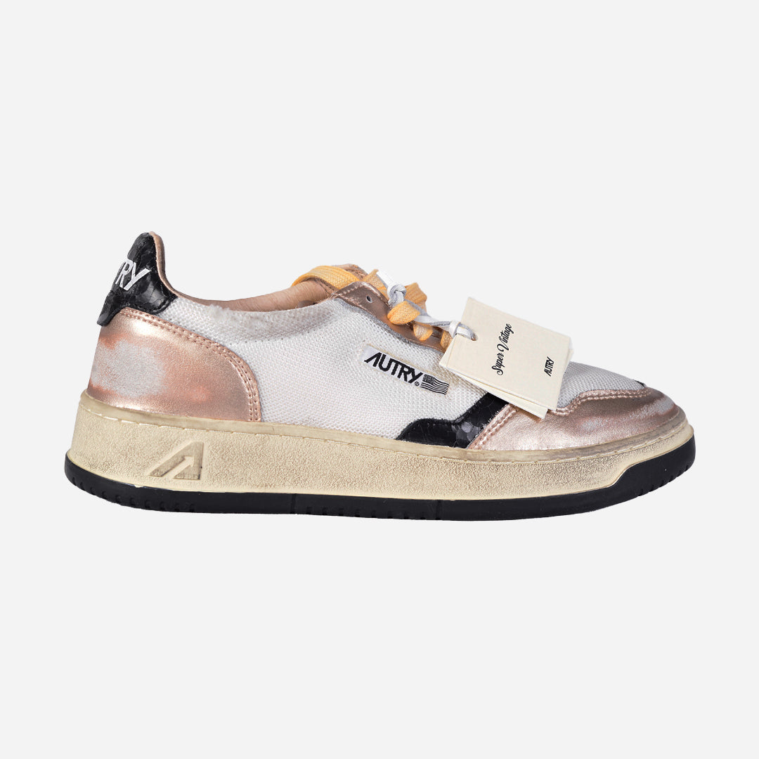 Sneaker Dorado/Blanco Vintage A.