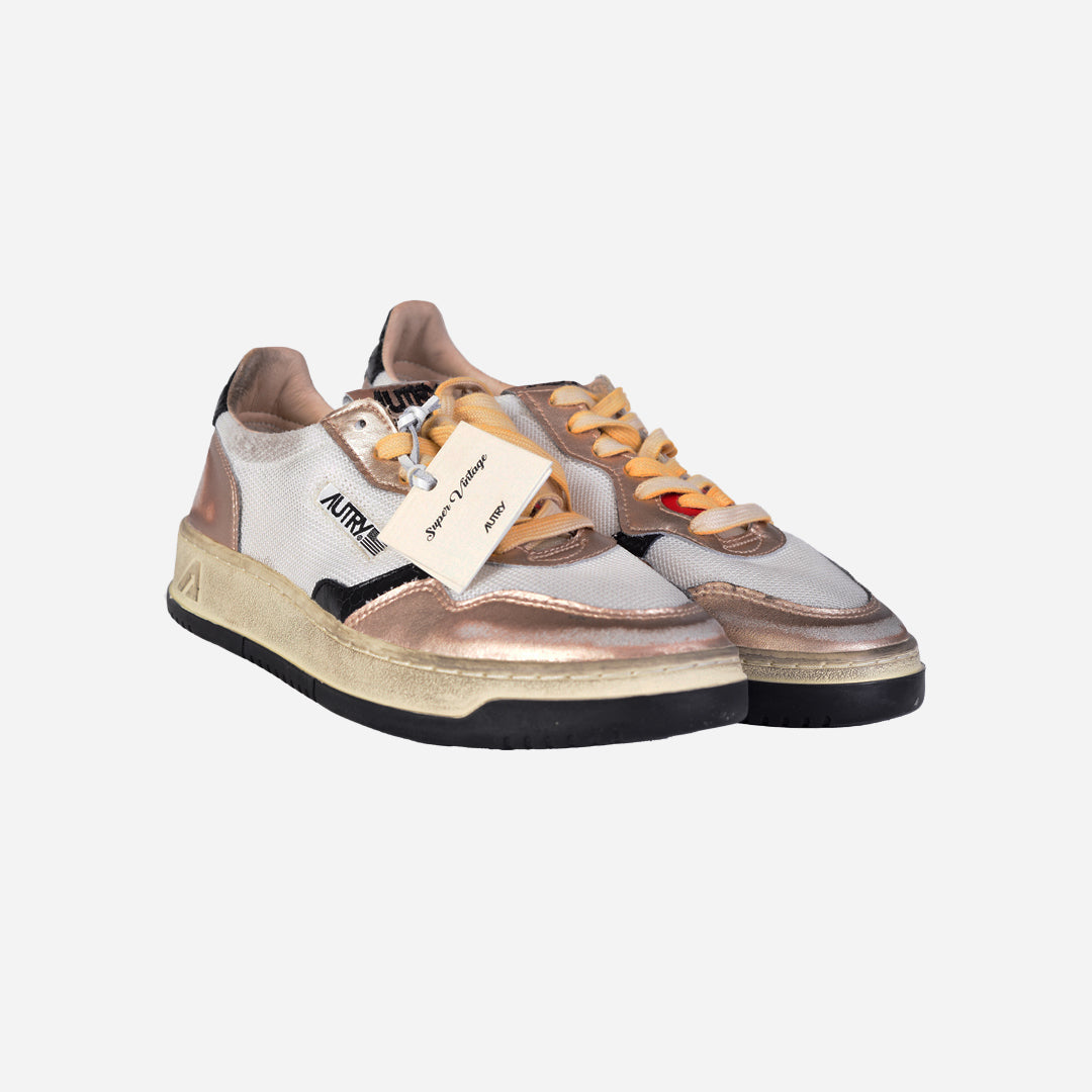 Sneaker Dorado/Blanco Vintage A.