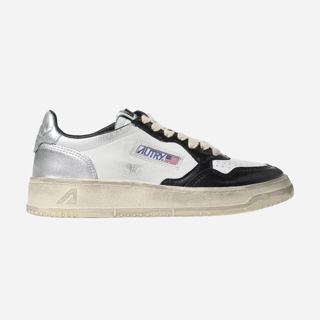 Sneakers Blanco Plata Vintage A.