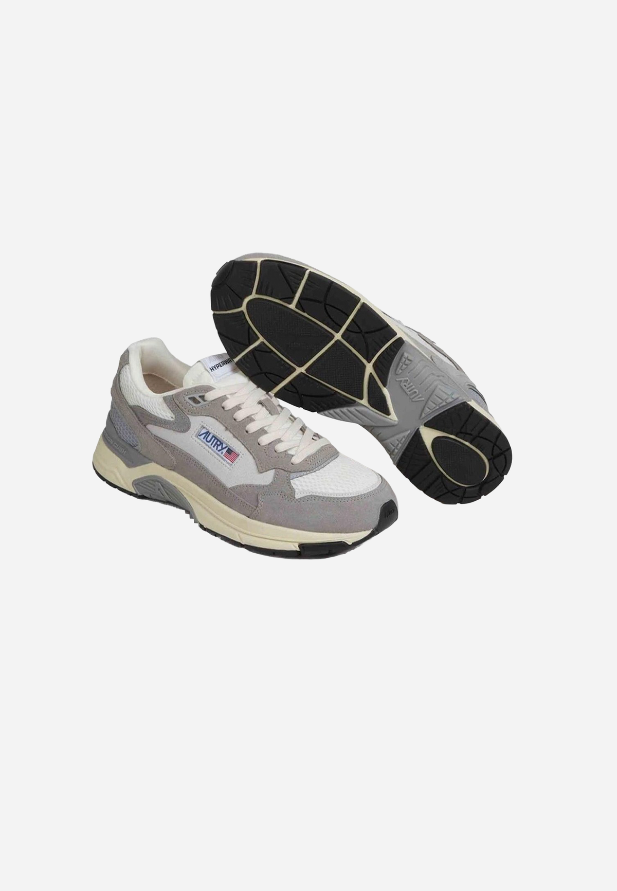 Hyperway Low Man Suede/Mesh WHT/SILV A.