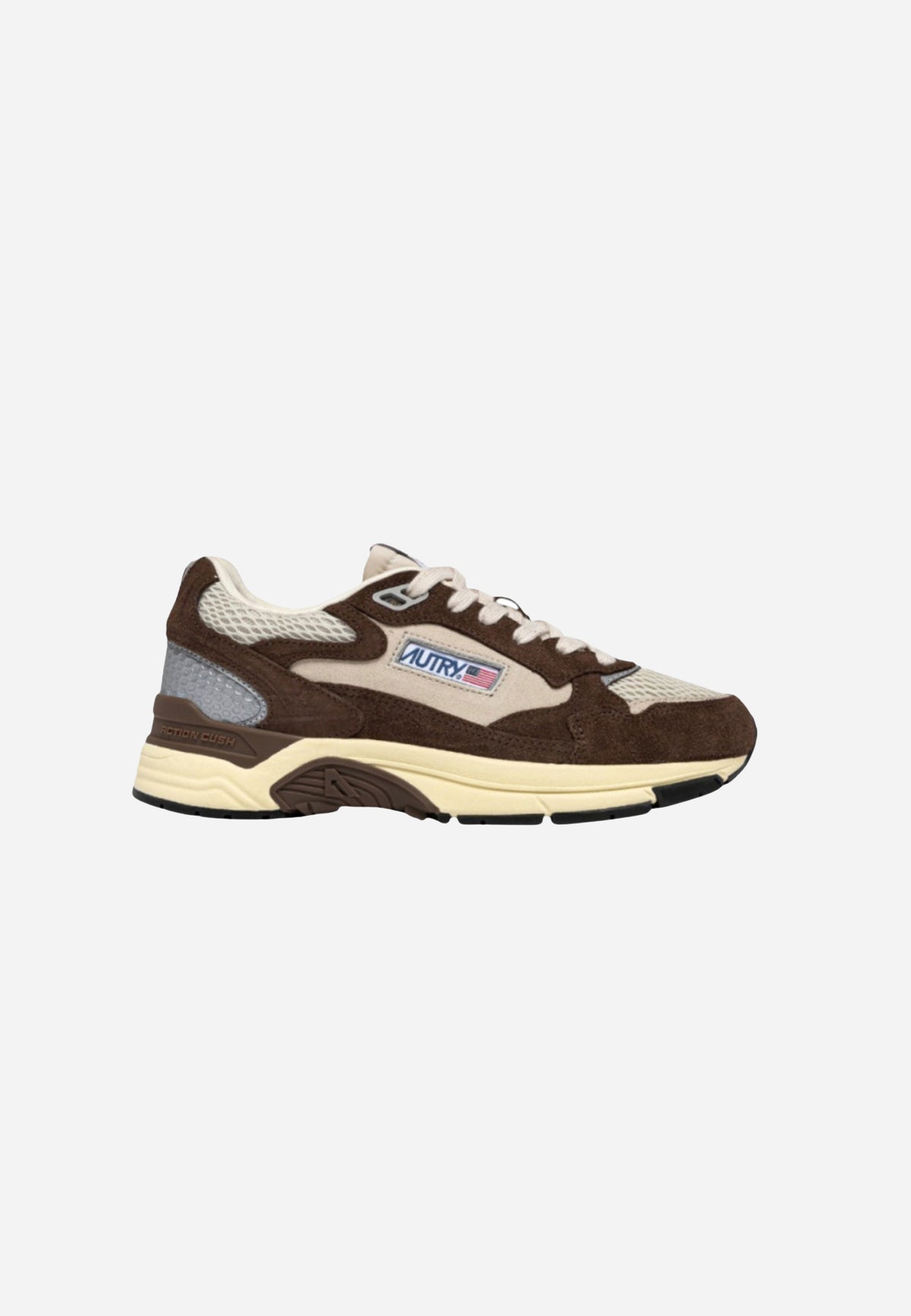 Hyperway Low Woman Suede/Mesh BRN/SILV A.