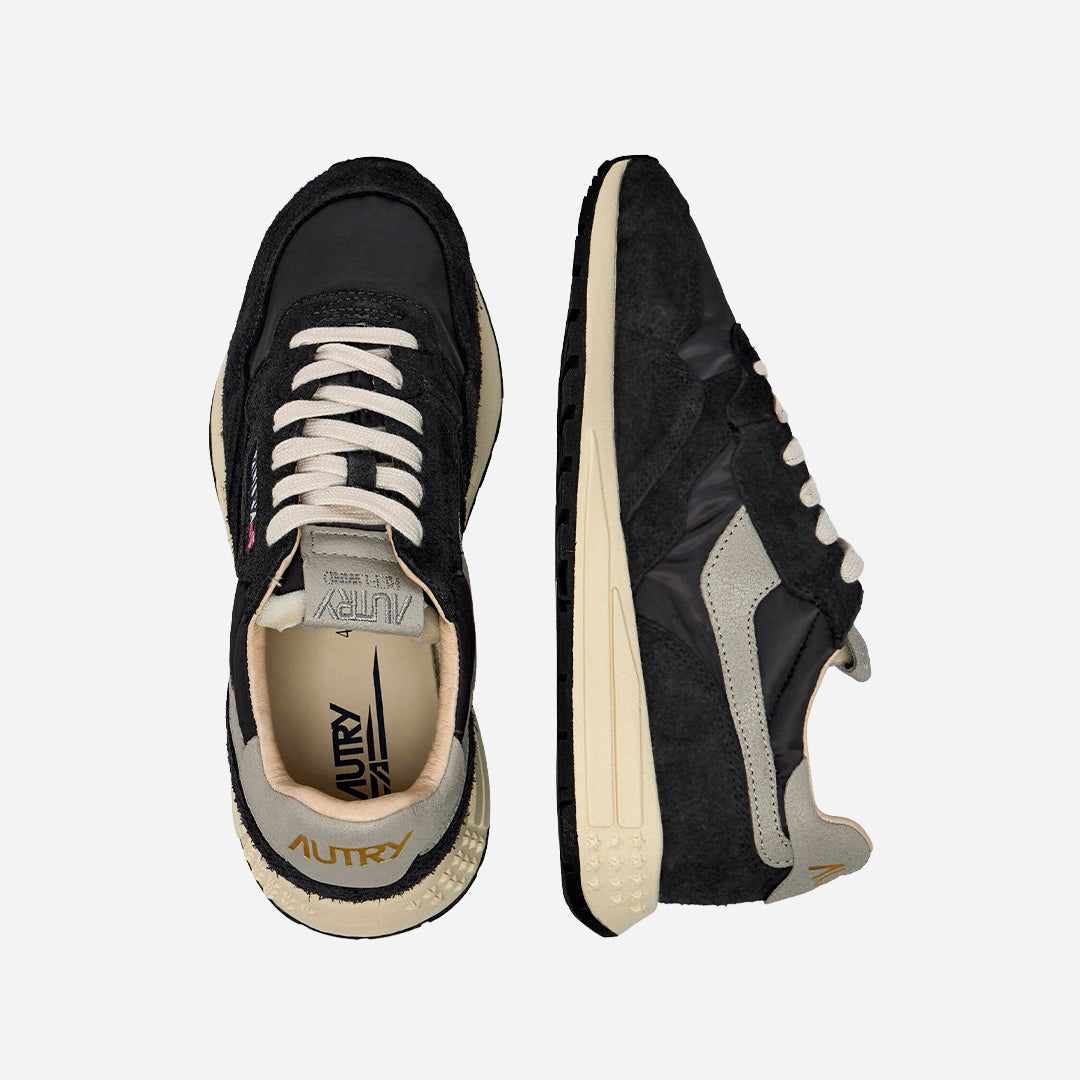 Tenis Reelwind Low Gamuza Negro/Marfil A.