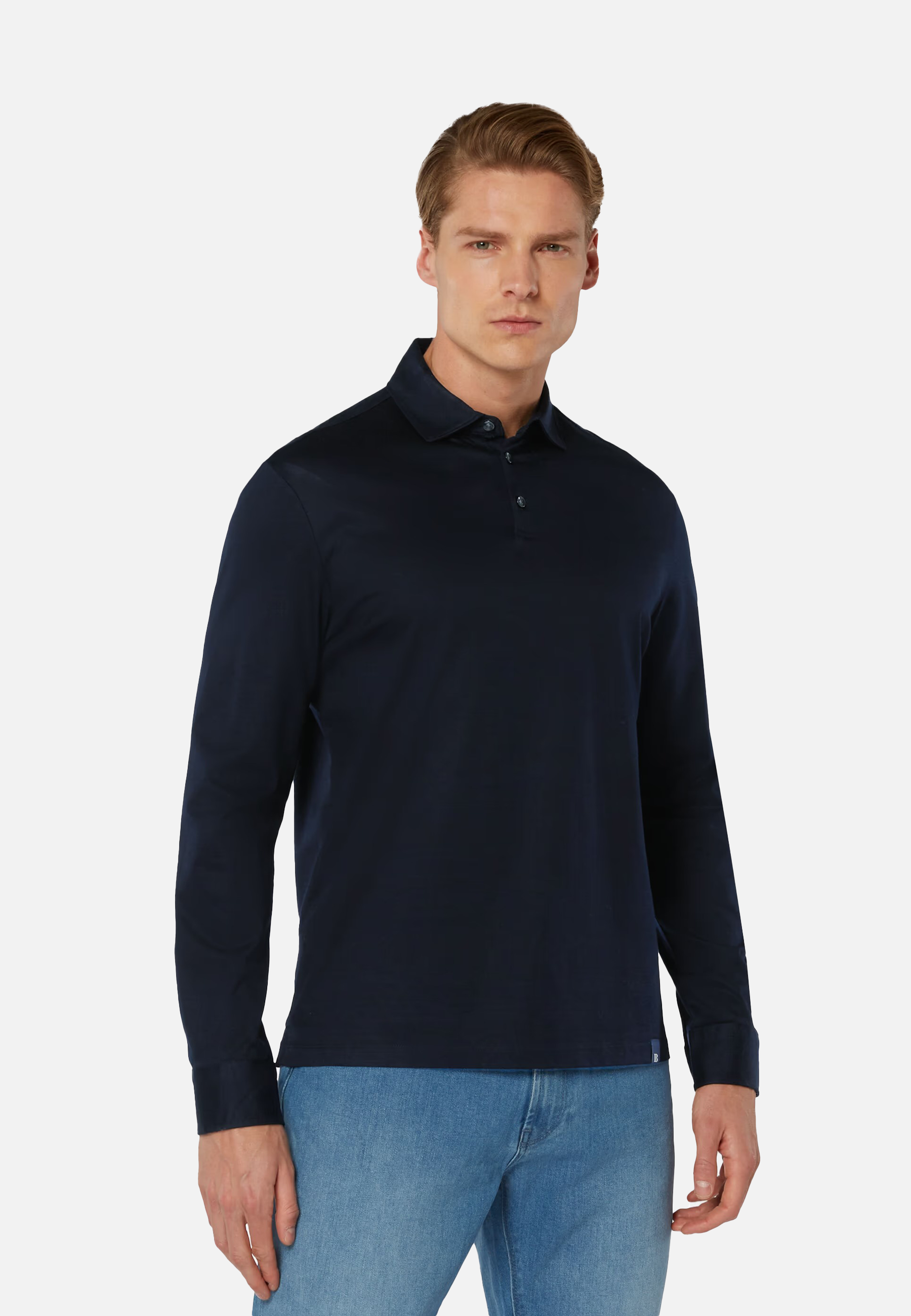 CAMISETA POLO BOGGI AZUL ALGODON T-L