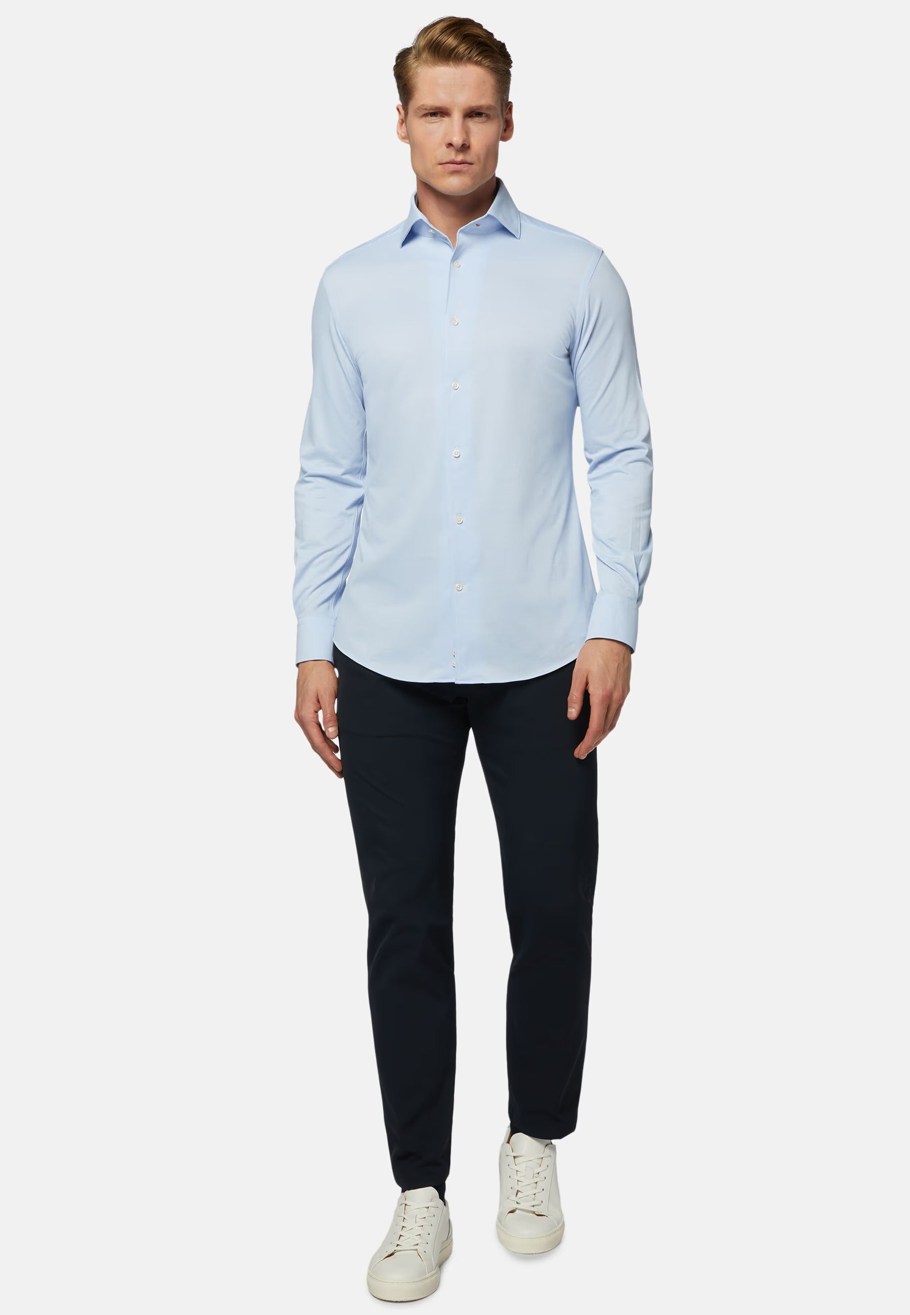 CAMISA SPORT BOGGI AZUL ALGODON T-XL