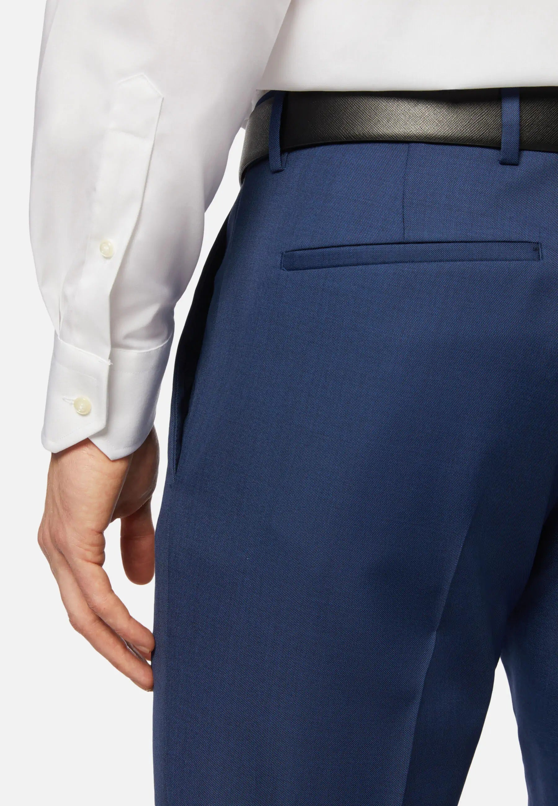 Camisa Boggi Blanca en Algodón y Elastano