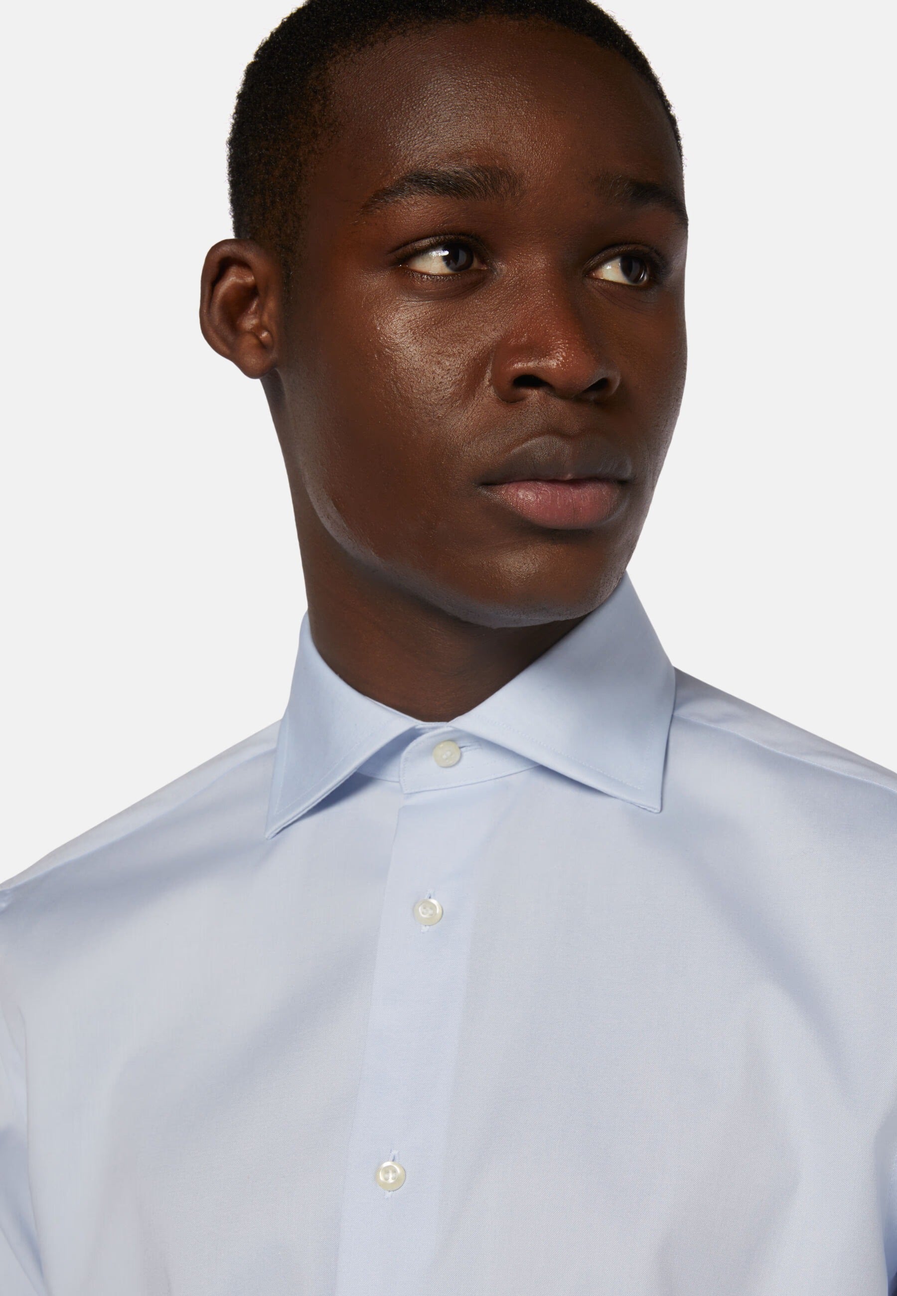 Camisa Boggi Azul en Algodón y Elastano