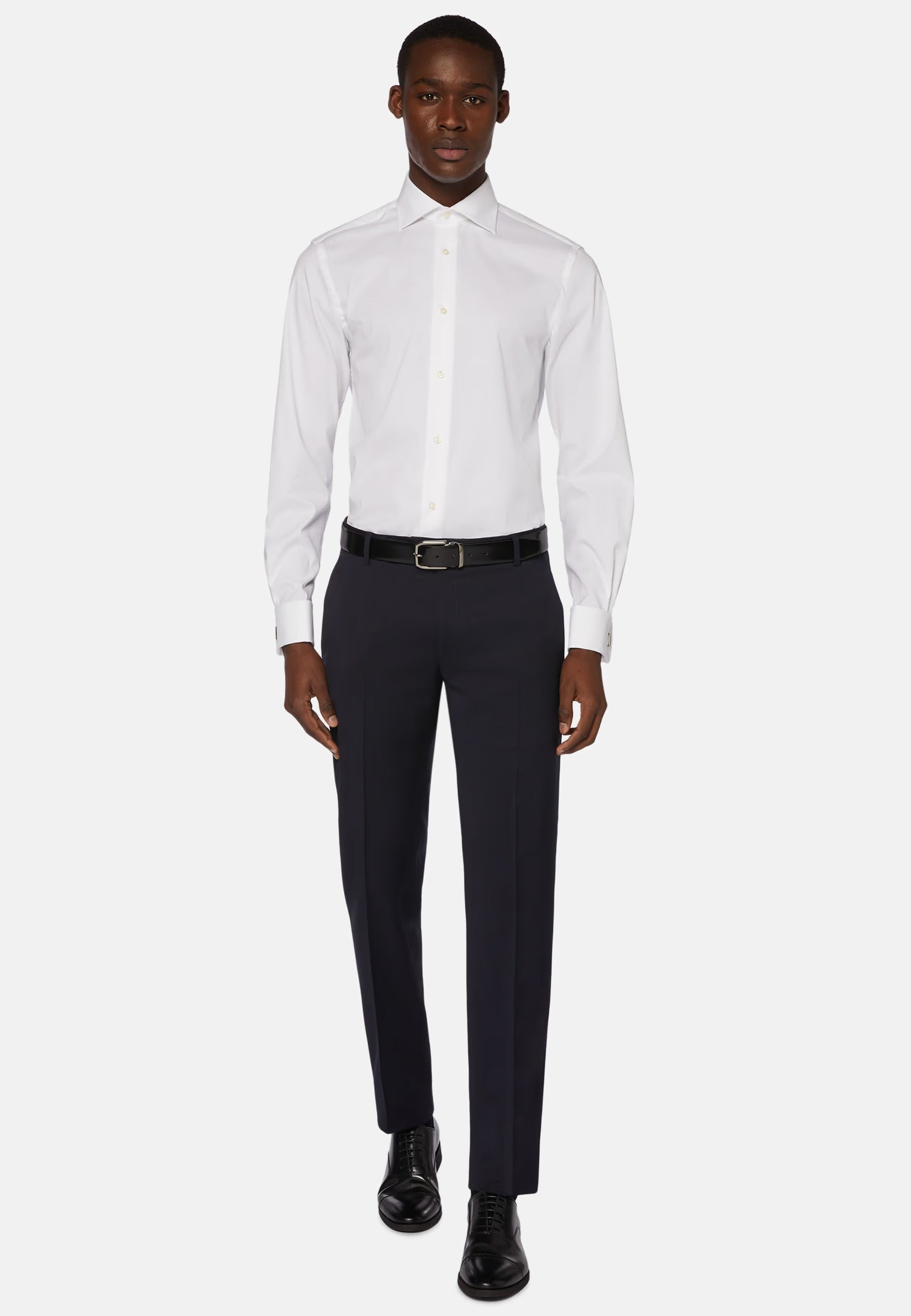 CAMISA BOGGI BLANCO ALGODON T-41