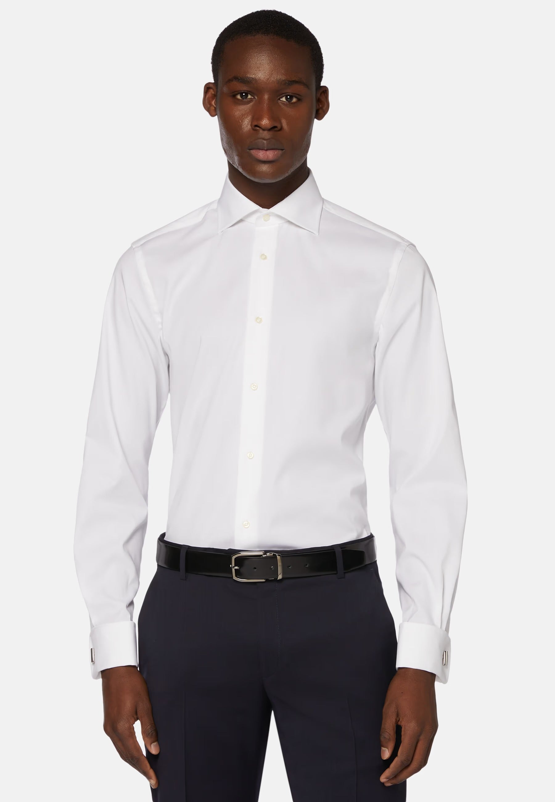 CAMISA BOGGI BLANCO ALGODON T-41
