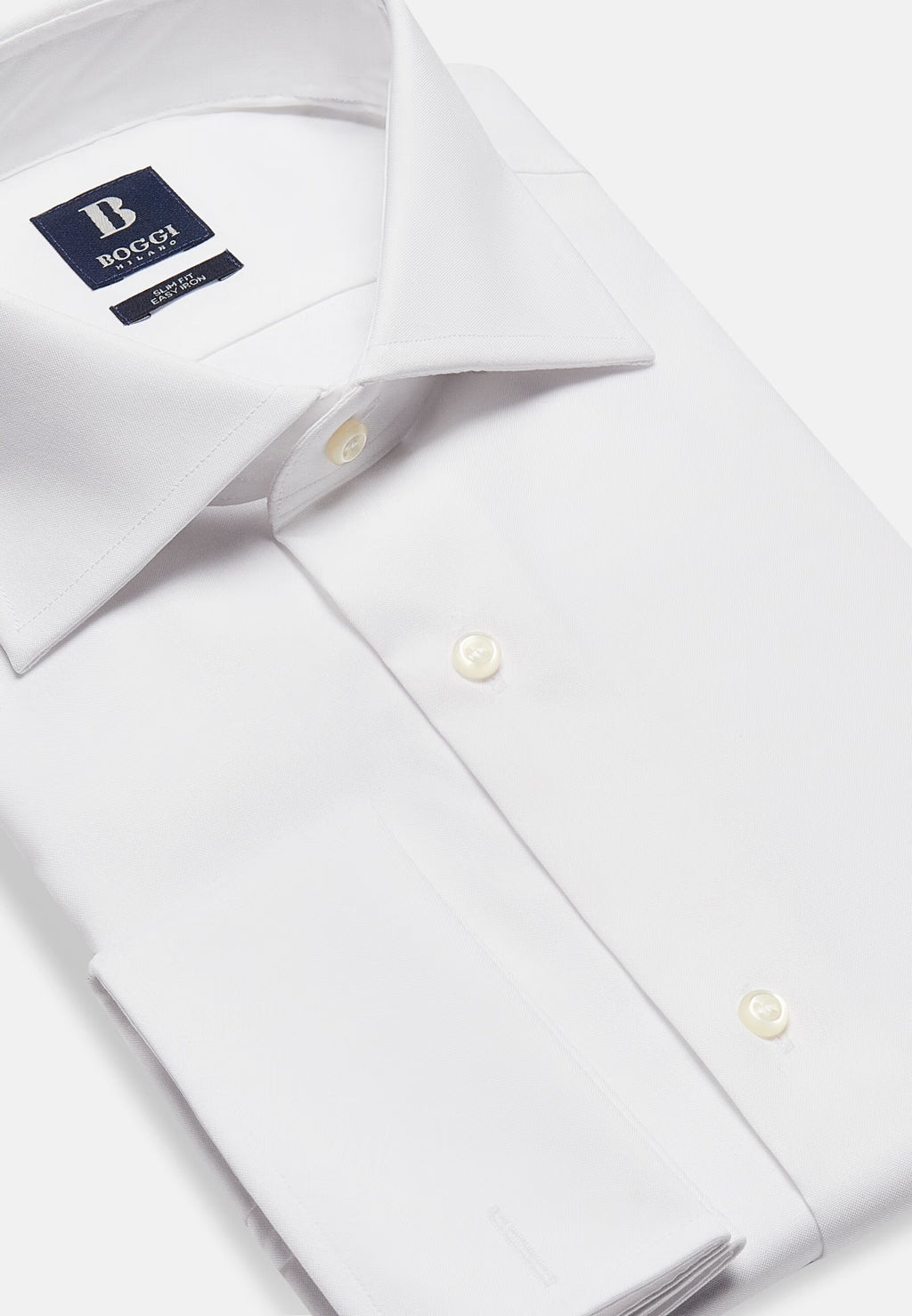 CAMISA BOGGI BLANCO ALGODON T-41