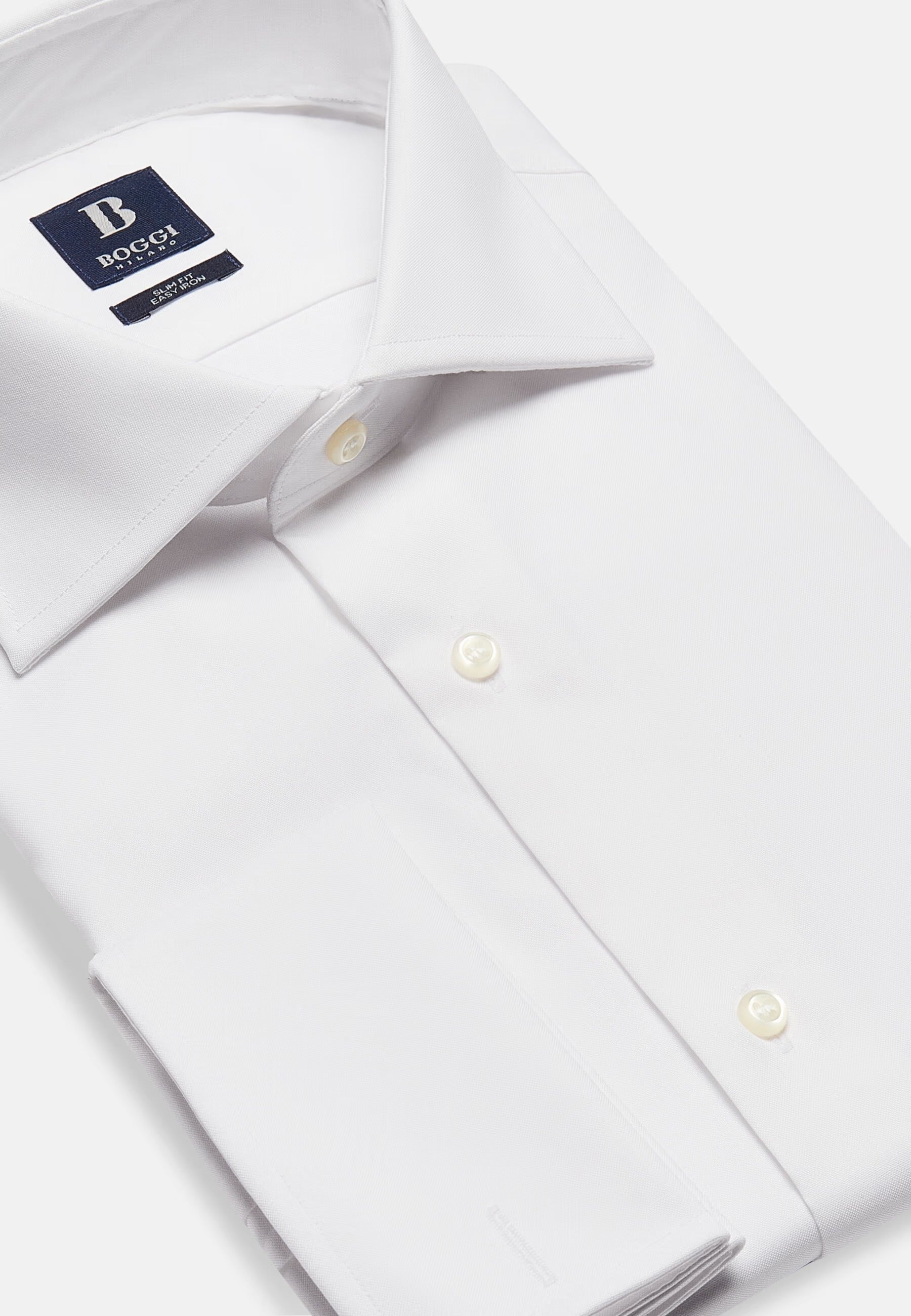 CAMISA BOGGI BLANCO ALGODON T-41