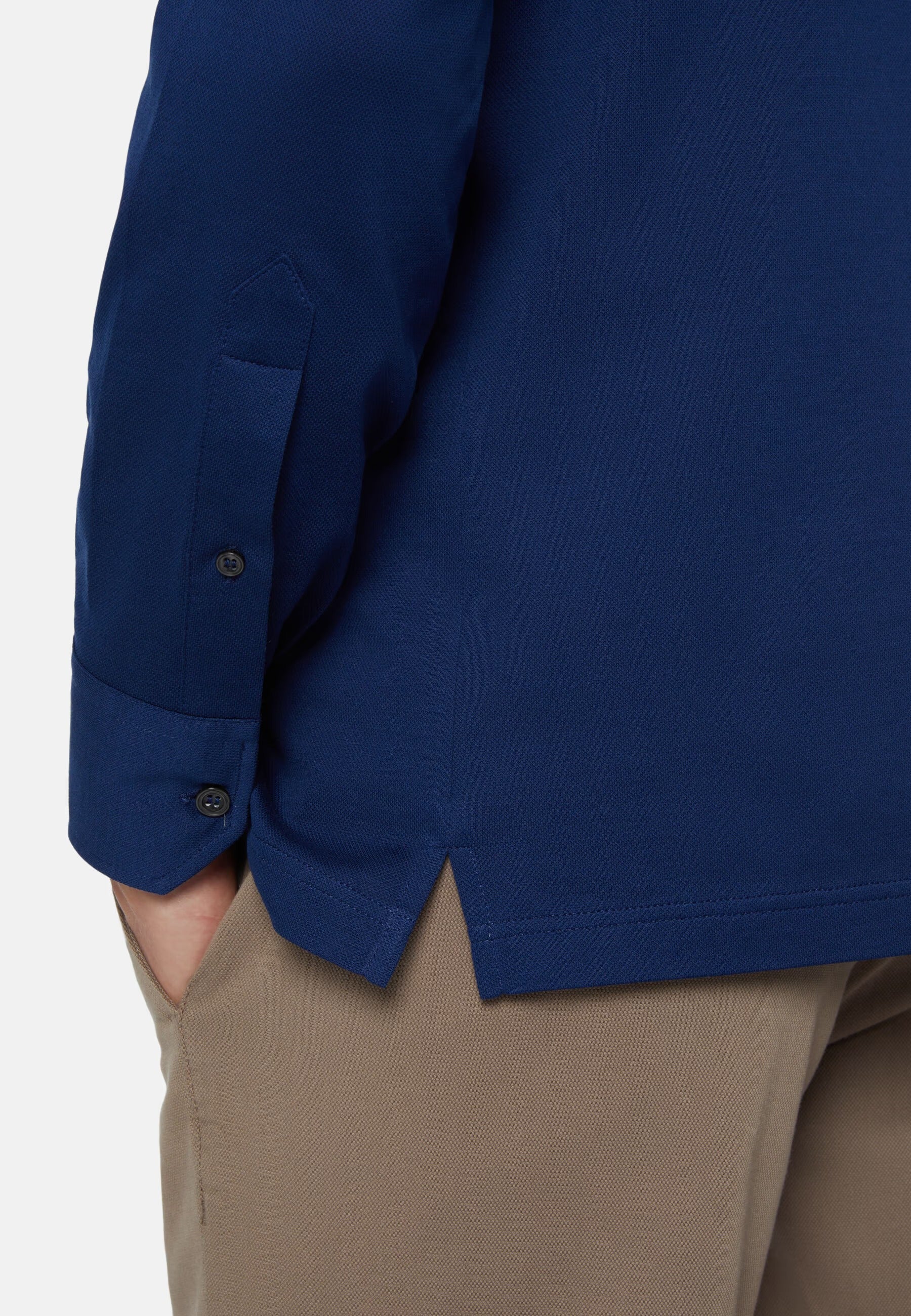 CAMISA SPORT BOGGI AZUL ALGODON T-M