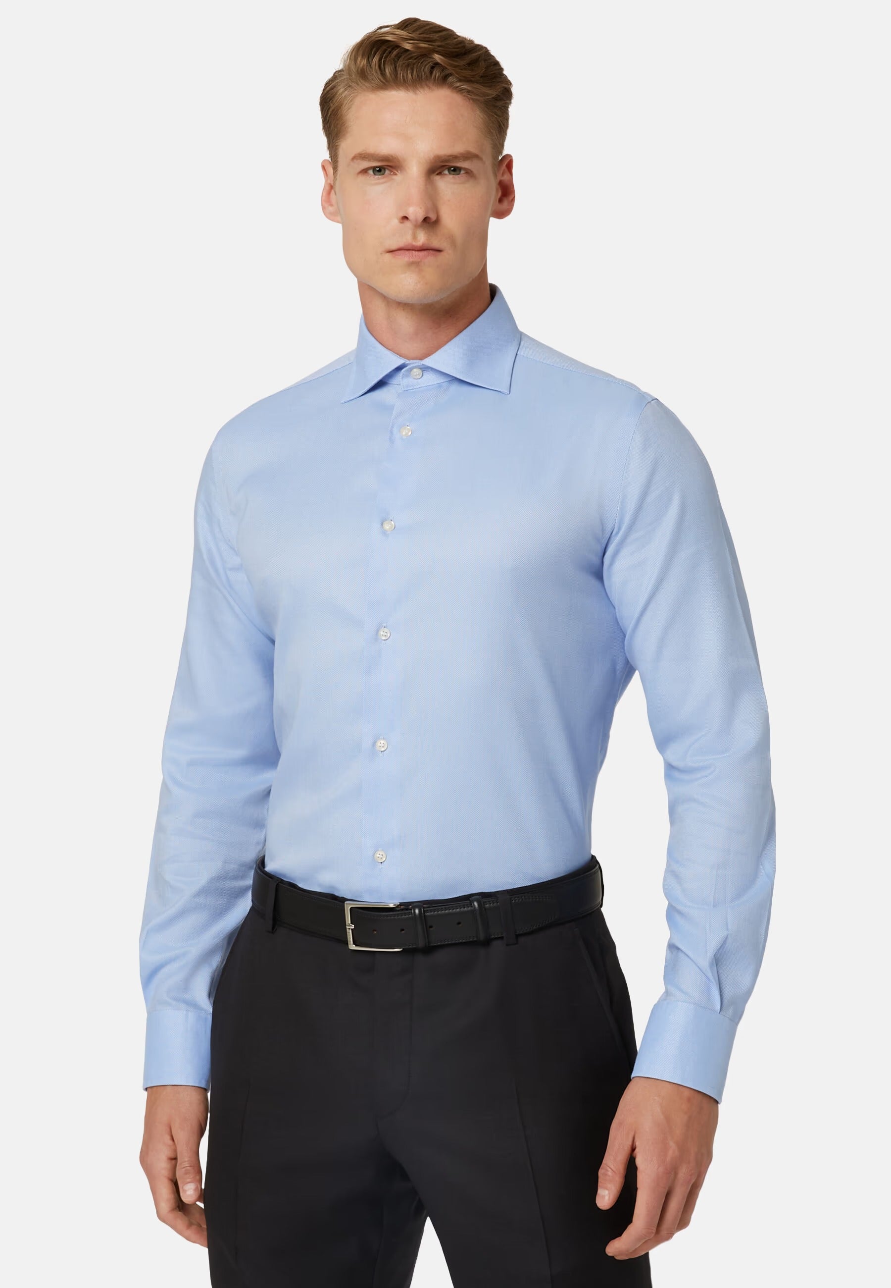 CAMISA BOGGI AZUL ALGODON T-39