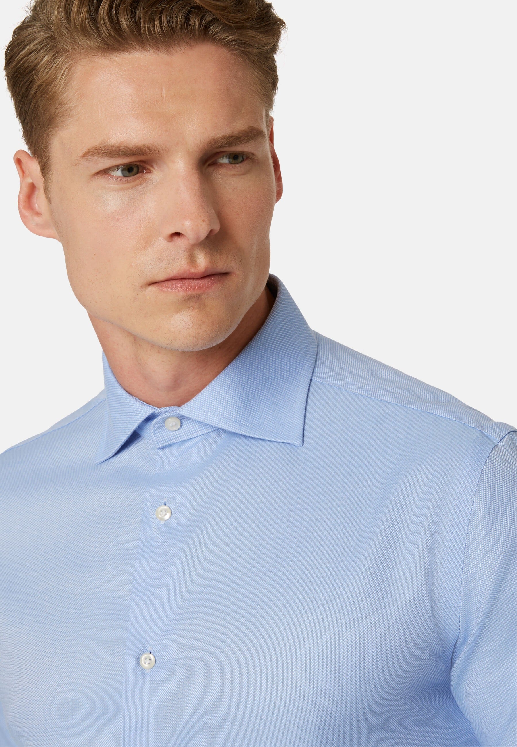 CAMISA BOGGI AZUL ALGODON T-39