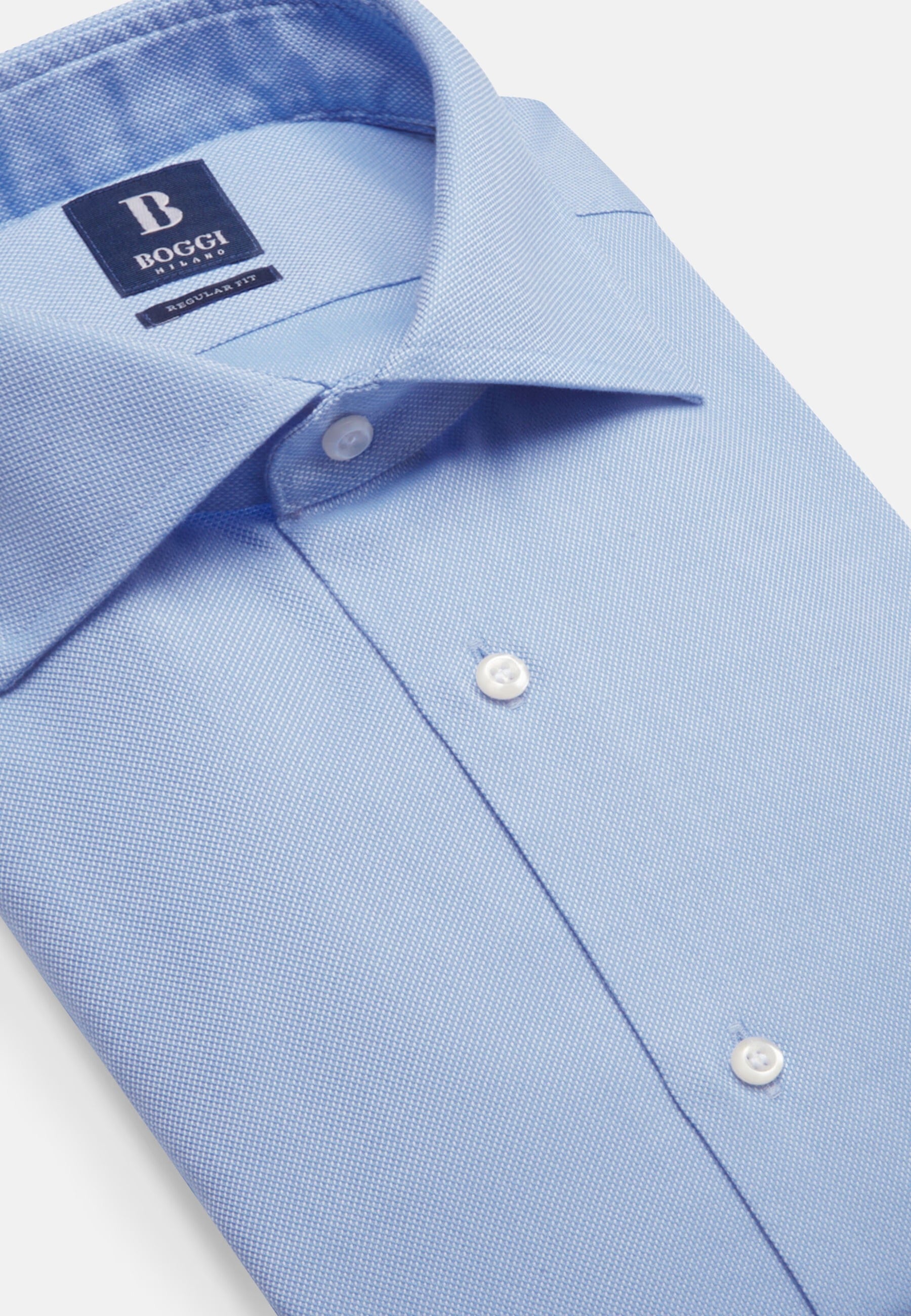 CAMISA BOGGI AZUL ALGODON T-39