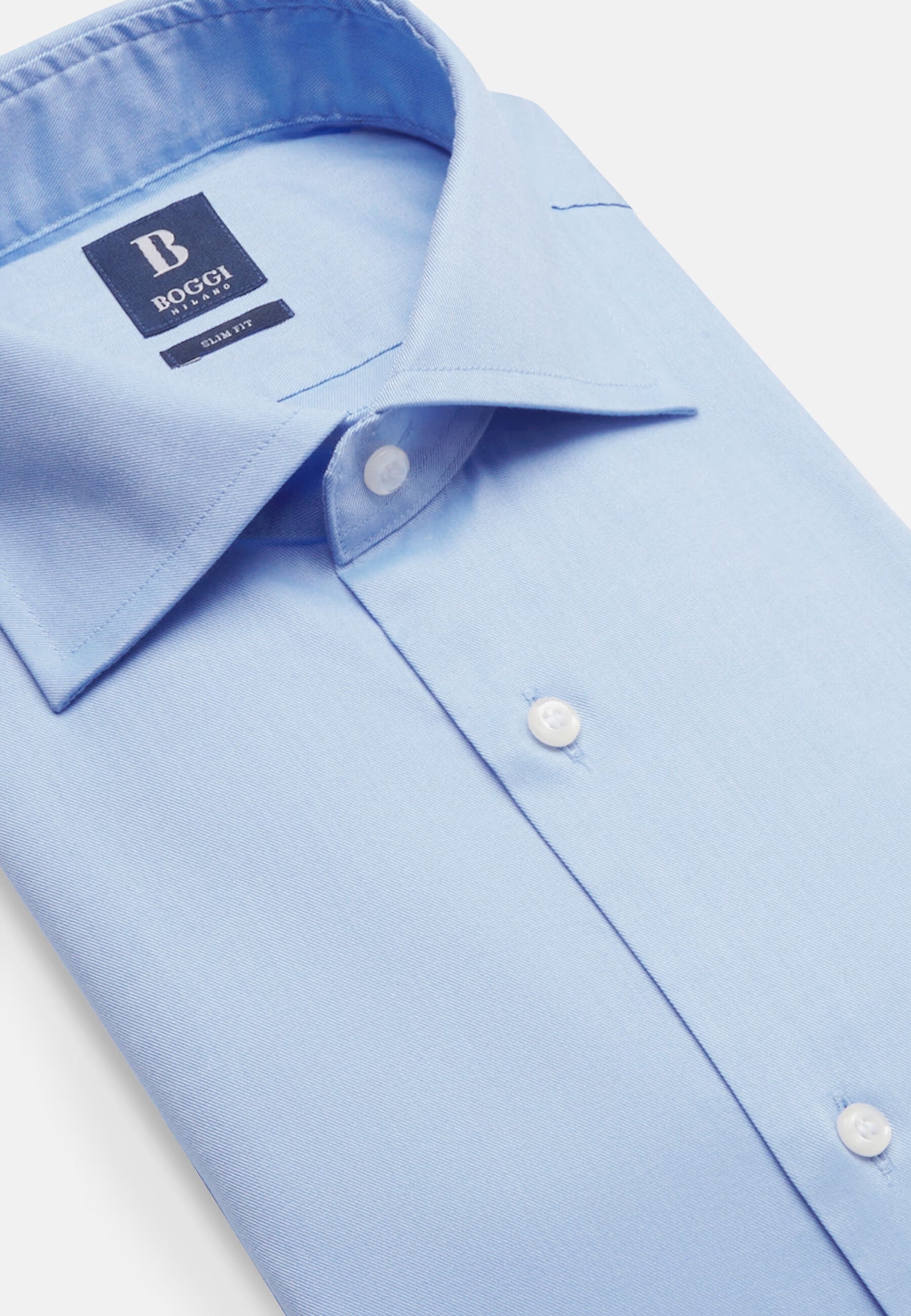 CAMISA BOGGI AZUL ALGODON T-42